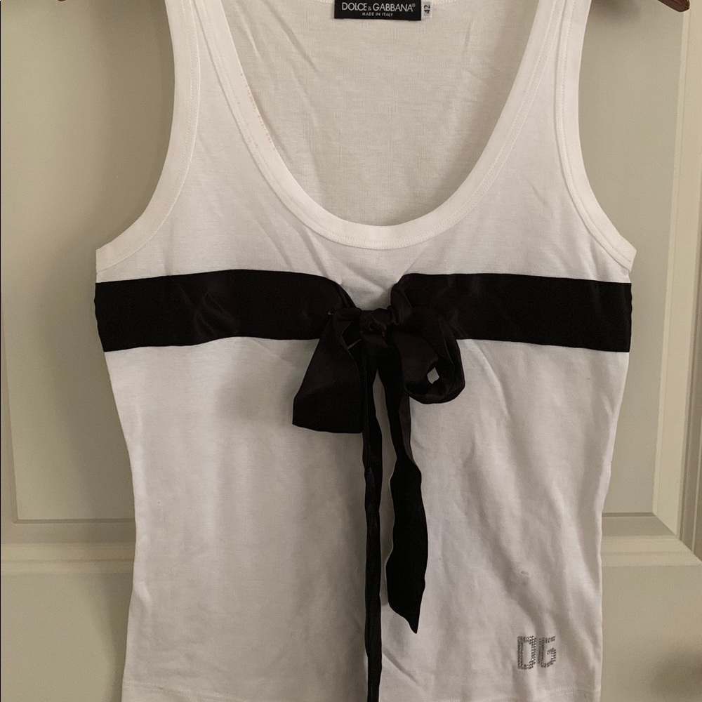 Silk Bow Dolce & Gabbana Tank